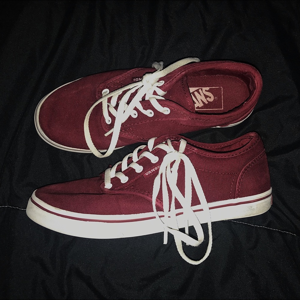 Burgundy Vans